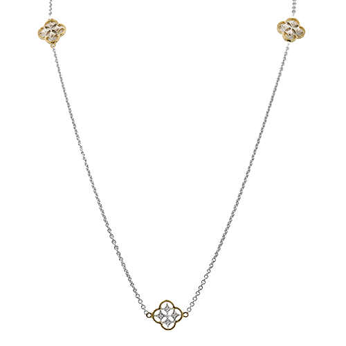 Necklace in 18k Gold with Diamonds