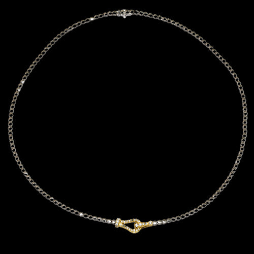 Necklace in 18k Gold with Diamonds
