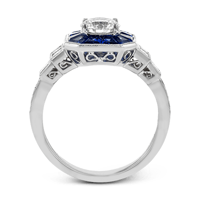 Engagement Ring in 18k Gold with Diamonds