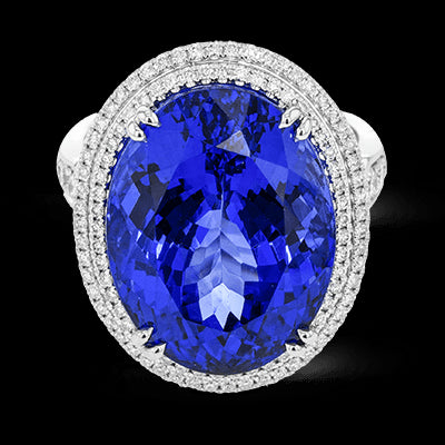 Color Ring in 18k Gold with Diamonds