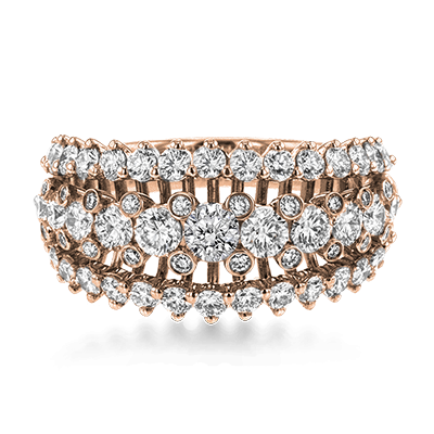 Anniversary Ring in 18k Gold with Diamonds