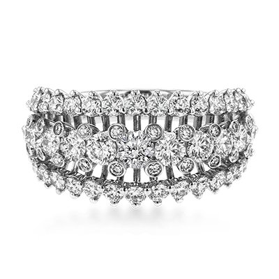 Anniversary Ring in 18k Gold with Diamonds