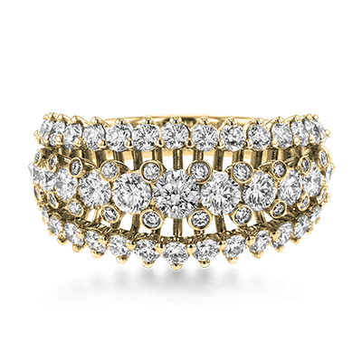 Anniversary Ring in 18k Gold with Diamonds