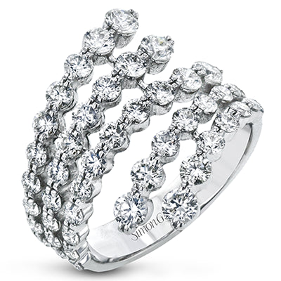 Right Hand Ring in 18k Gold with Diamonds