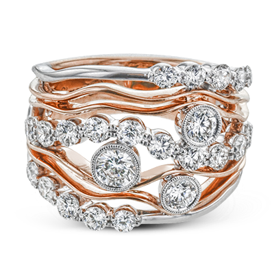 Right Hand Ring in 18k Gold with Diamonds