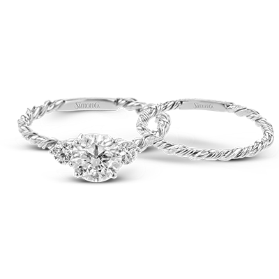 Wedding Set in 18k Gold with Diamonds