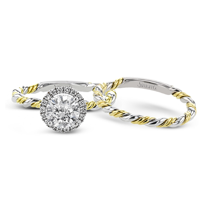 Wedding Set in 18k Gold with Diamonds