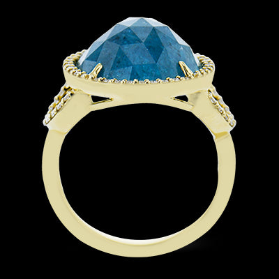 Color Ring in 18k Gold with Diamonds