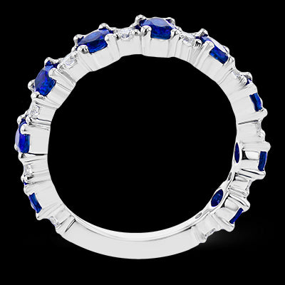 Color Ring in 18k Gold with Diamonds