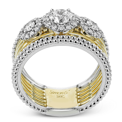 Right Hand Ring in 18k Gold with Diamonds