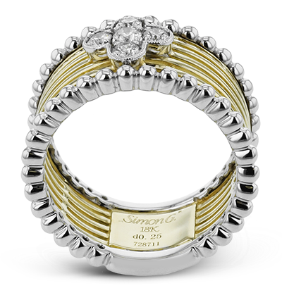 Right Hand Ring in 18k Gold with Diamonds