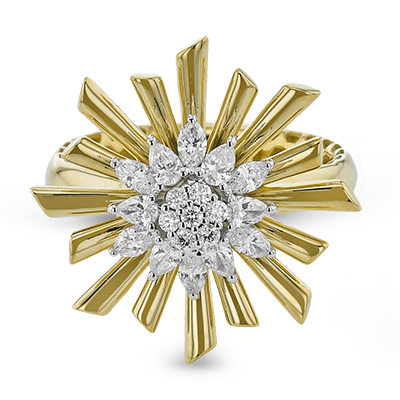 Right Hand Ring in 18k Gold with Diamonds