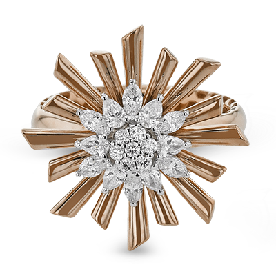 Right Hand Ring in 18k Gold with Diamonds