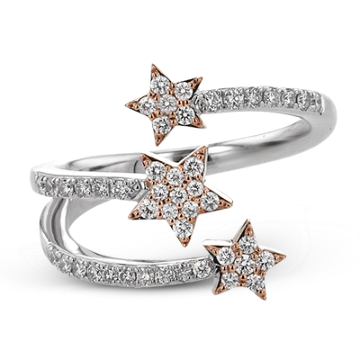 Right Hand Ring in 18k Gold with Diamonds