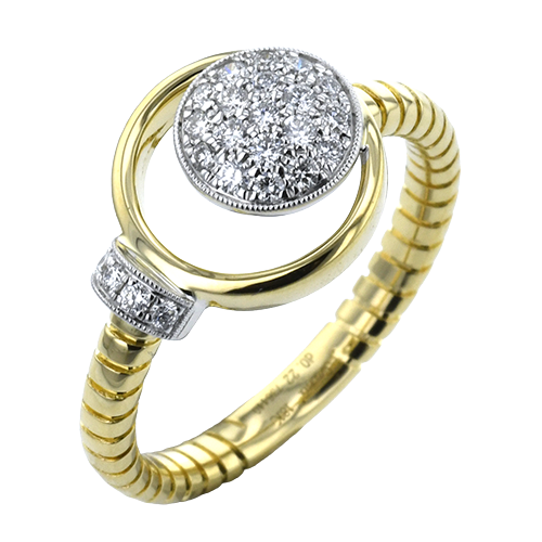 Right Hand Ring in 18k Gold with Diamonds