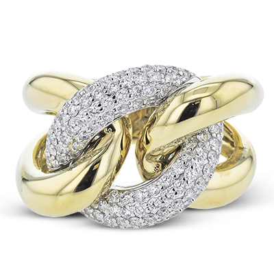 Right Hand Ring in 18k Gold with Diamonds
