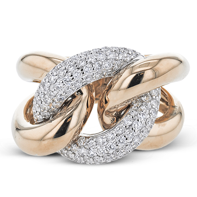 Right Hand Ring in 18k Gold with Diamonds