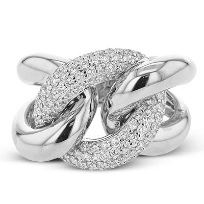 Right Hand Ring in 18k Gold with Diamonds