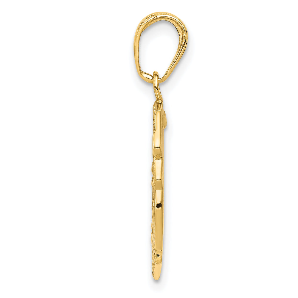 14k Saint Michael Medal Badge Pendant