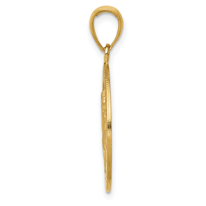 14k Saint Christopher Medal Pendant