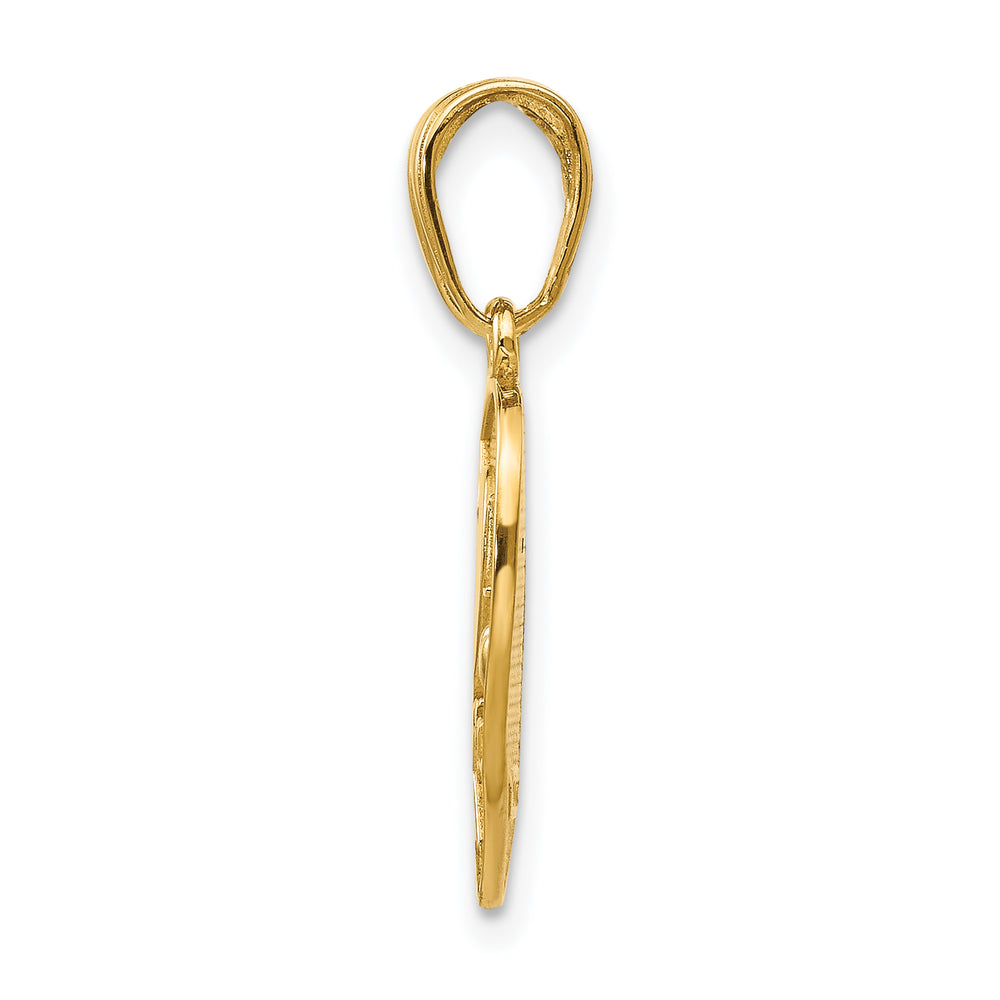 14k I LOVE YOU Break Apart Heart Charm