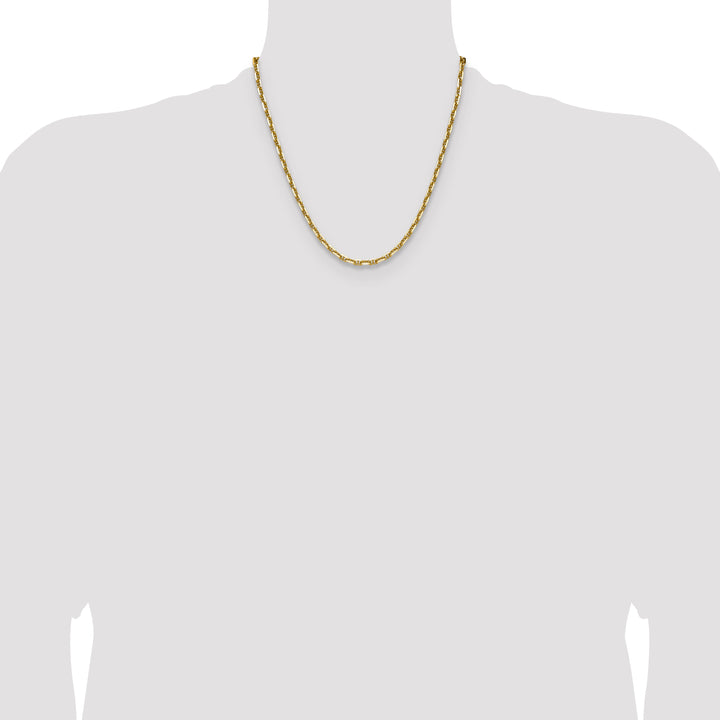 14k 3.5mm D/C Mariner Anchor Chain