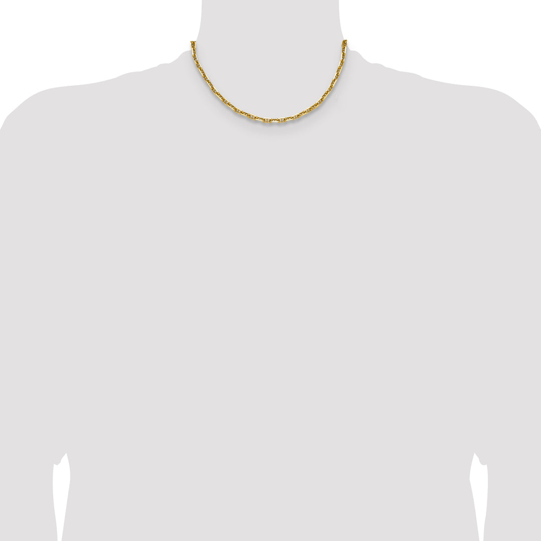 14k 5.0mm D/C Mariner Anchor Chain