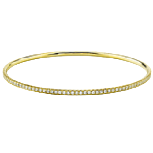 Bangle in 18k Gold with Diamonds
