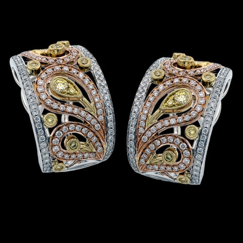 Earring in 18k Gold with Diamonds