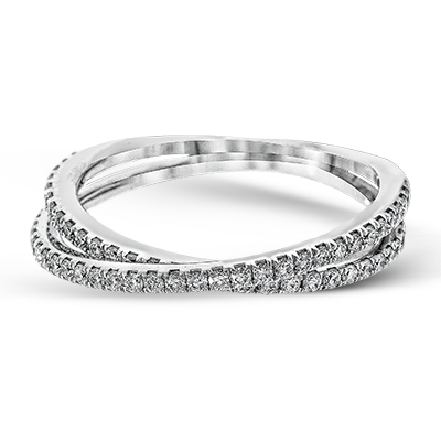 Wedding Band in 18k Gold with Diamonds