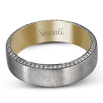 Men Ring in 14k Gold with Diamonds