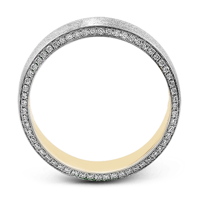 Men Ring in 14k Gold with Diamonds