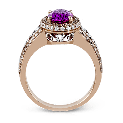 Color Ring in 18k Gold with Diamonds