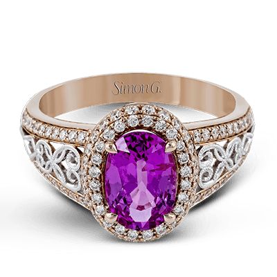 Color Ring in 18k Gold with Diamonds