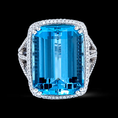 Color Ring in 18k Gold with Diamonds