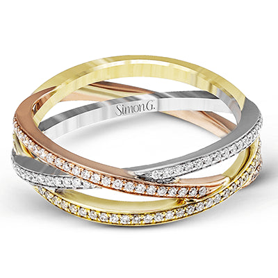 Right Hand Ring in 18k Gold with Diamonds