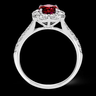 Color Ring in 18k Gold with Diamonds