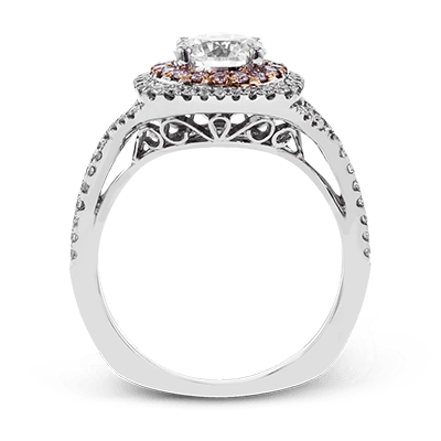 Engagement Ring in 18k Gold with Diamonds