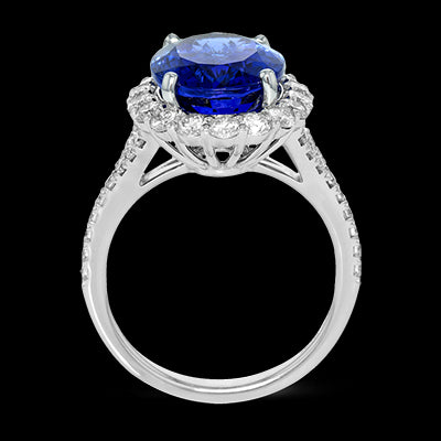 Color Ring in 18k Gold with Diamonds