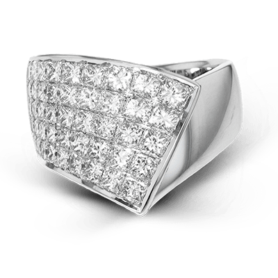 Right Hand Ring in 18k Gold with Diamonds