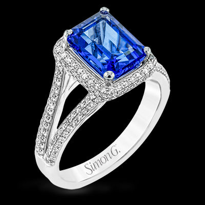 Color Ring in 18k Gold with Diamonds