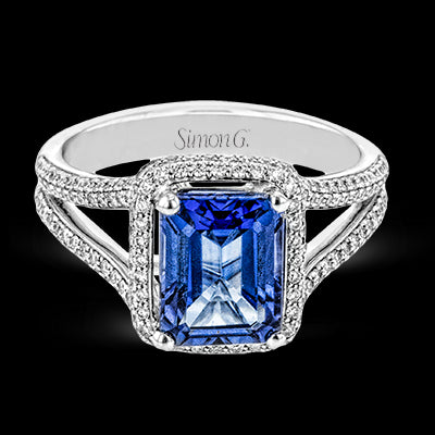 Color Ring in 18k Gold with Diamonds