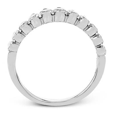 Wedding Band in 18k Gold with Diamonds