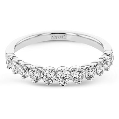 Wedding Band in 18k Gold with Diamonds