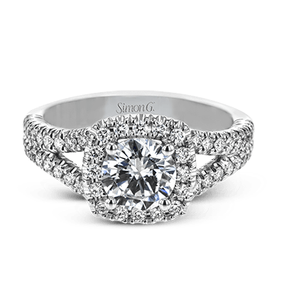 Engagement Ring in 18k Gold with Diamonds