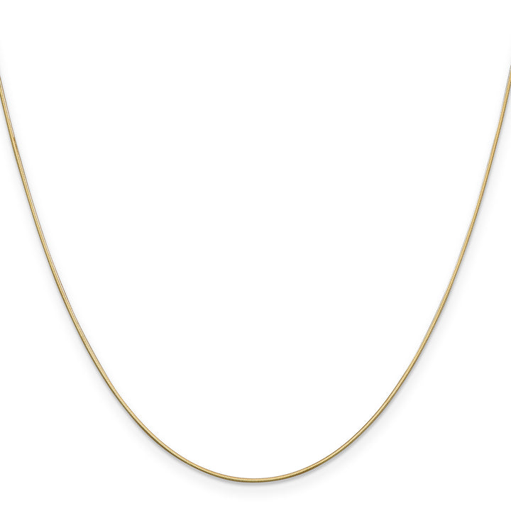 14k .8mm Octagonal Snake Chain