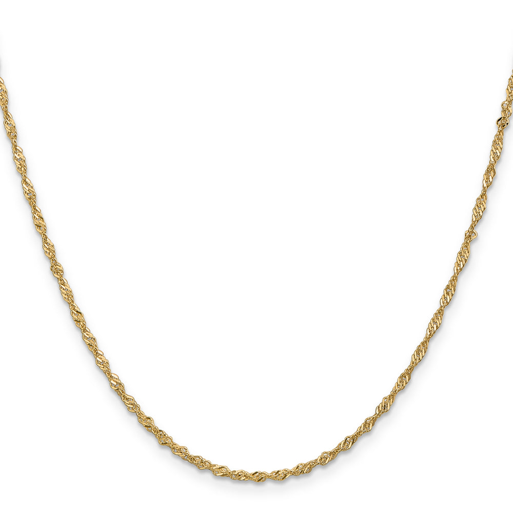 14k 1.70mm Singapore Chain