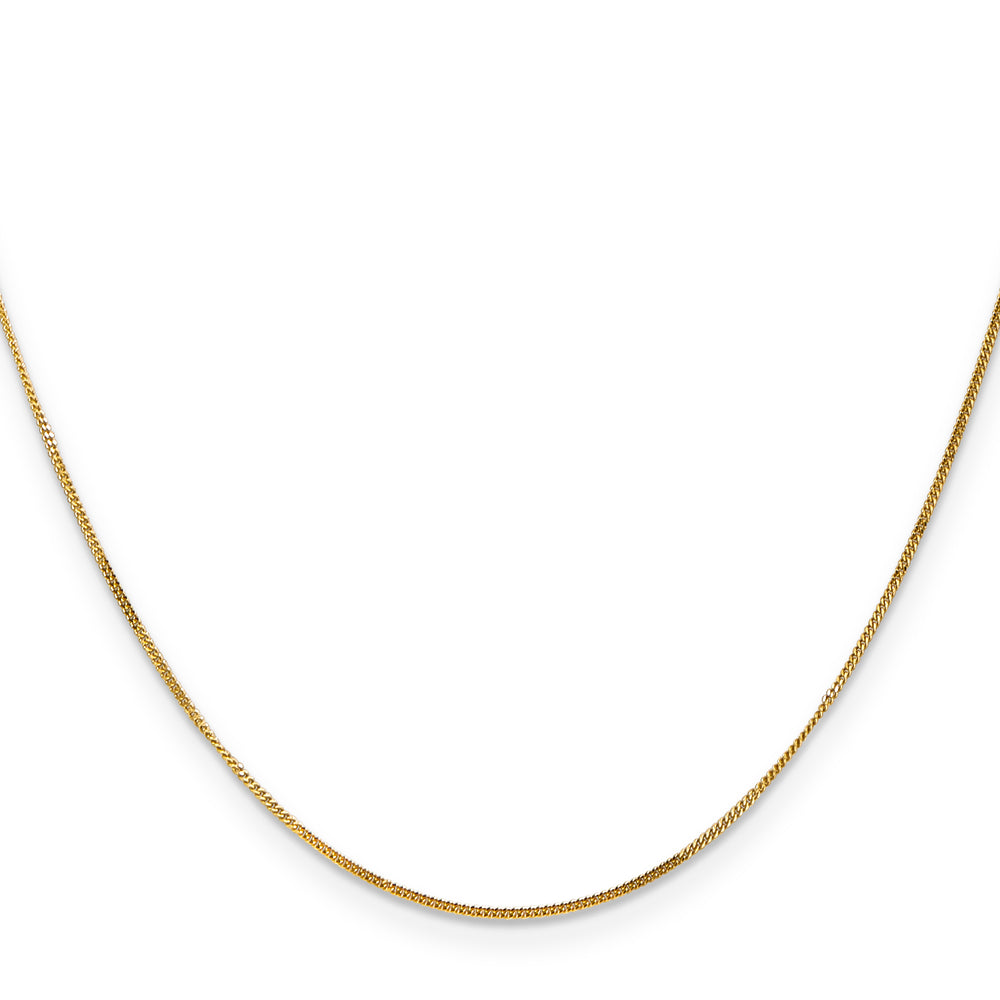 14k .9mm Curb Pendant Chain