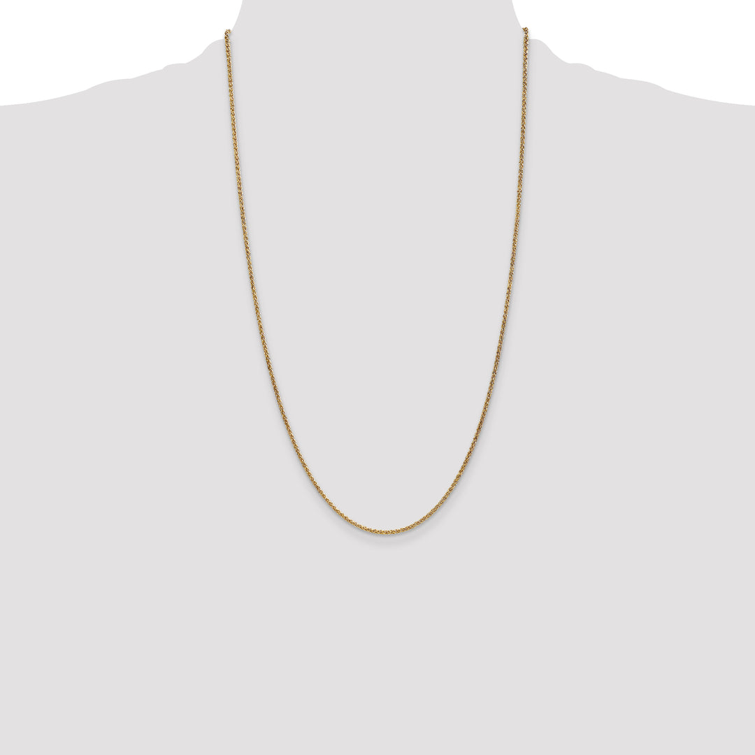 14k 1.7mm Spiga Chain