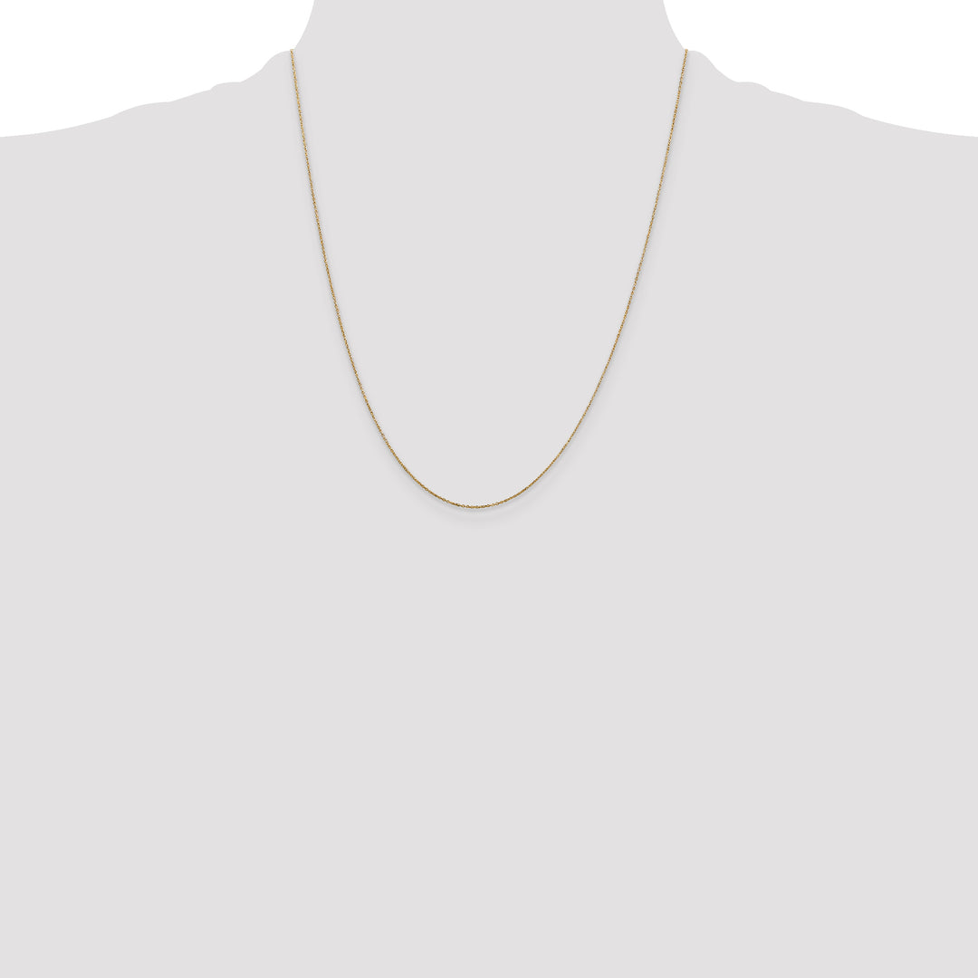 14k .6mm D/C Round Open Link Cable Chain